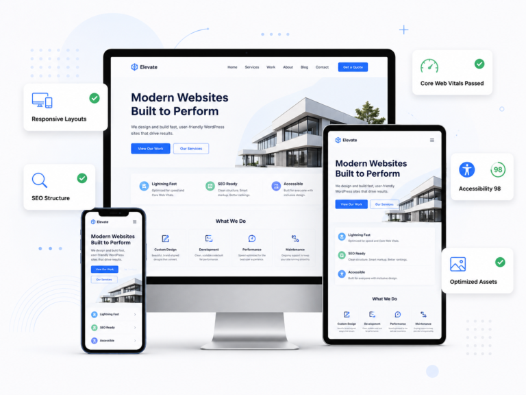 Responsive WordPress SEO and Core Web Vitals audit preview